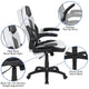 White |#| Black/White Gaming Desk Bundle - Cup & Headphone Holders/Mouse Pad Top