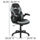 Gray |#| Desk Bundle - Red Gaming Desk, Cup Holder, Headphone Hook and Gray Chair