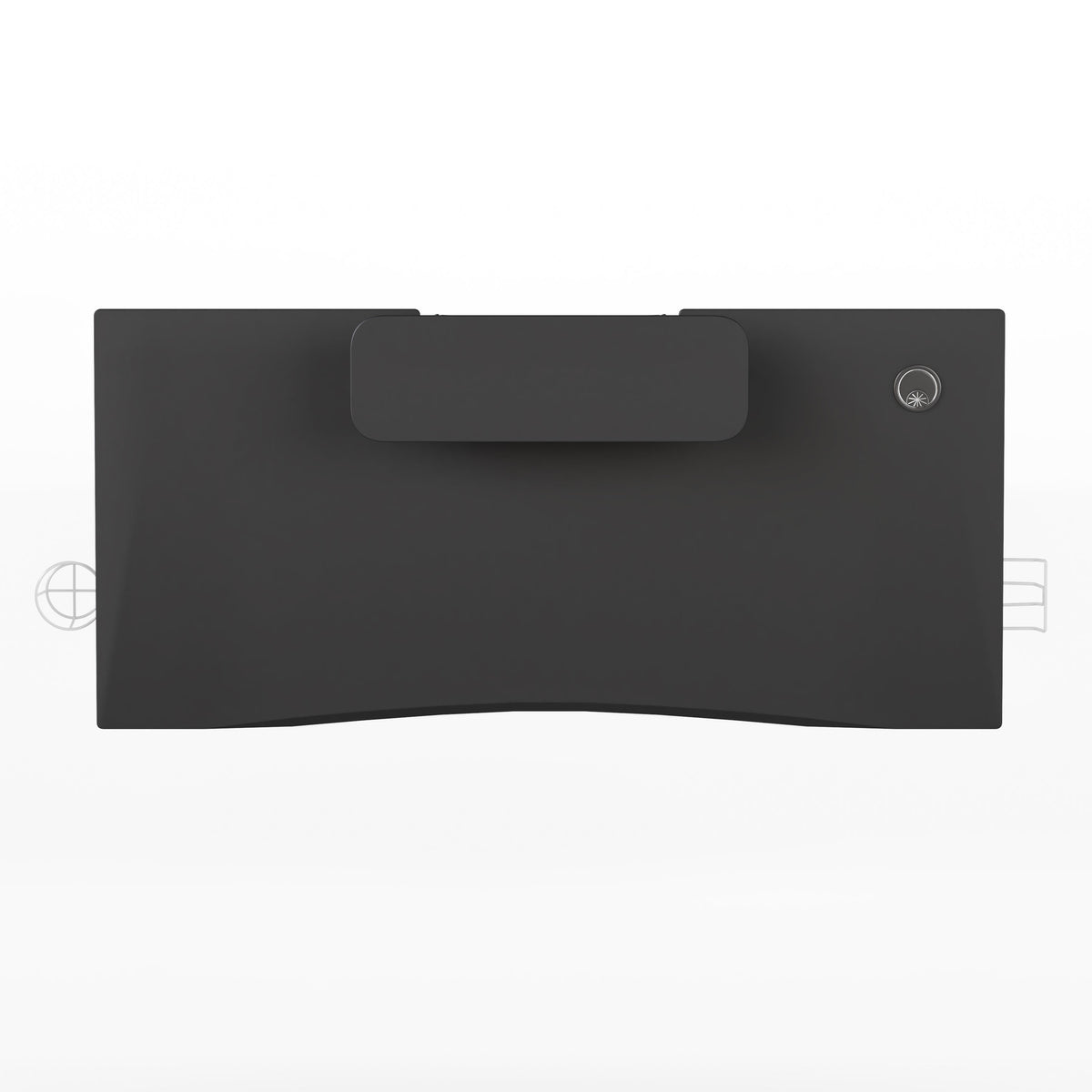 Black Top/White Frame |#| Black/White Gaming Desk - Cup Holder, Headphone Hook, Monitor/Smartphone Stand