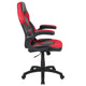 Gaming Chair & Desk Bundle with Removable Headphone Hook & Cupholder - Black/Red