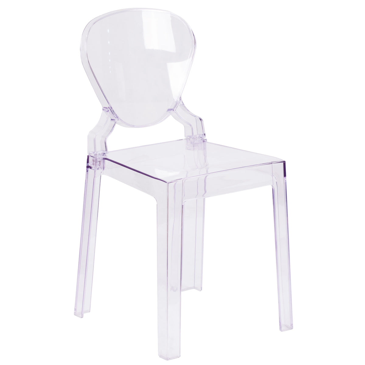 Ghost Chair with Tear Back in Transparent Crystal - Wedding Chairs