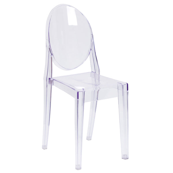 Ghost Side Chair in Transparent Crystal - Event or Accent Chair - Stack Chair