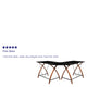 Black Top/Cherry Frame |#| Black Glass L-Shape Corner Computer Desk with Pull-Out Keyboard Tray