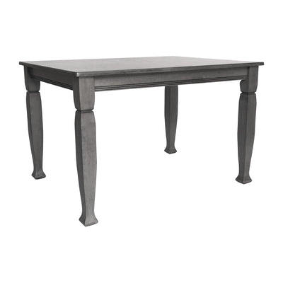 Grace Solid Wood Dining Table with Turned Wooden Legs, Commercial Grade Heavy Duty Rectangle Wood Table for 4 - View 1
