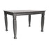 Grace Solid Wood Dining Table with Turned Wooden Legs, Commercial Grade Heavy Duty Rectangle Wood Table for 4
