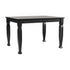 Grace Solid Wood Dining Table with Turned Wooden Legs, Commercial Grade Heavy Duty Rectangle Wood Table for 4