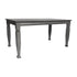 Grace Solid Wood Dining Table with Turned Wooden Legs, Commercial Grade Heavy Duty Rectangle Wood Table for 6