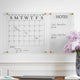 Clear/Black |#| Premium Clear Acrylic Monthly Wall Calendar and Notes Board with Black Printing