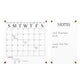 Clear/Black |#| Premium Clear Acrylic Monthly Wall Calendar and Notes Board with Black Printing