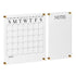 Grayson Acrylic Wall Calendar and Notes Board with Dry Erase Marker and Mounting Hardware, Set of 2