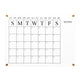 Clear/Black |#| Premium Clear Acrylic Monthly Wall Calendar with Notes Section & Black Printing