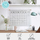 Clear/Black |#| Premium Clear Acrylic Monthly Wall Calendar with Notes Section & Black Printing