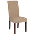 Greenwich Series Upholstered Panel Back Mid-Century Parsons Dining Chairs
