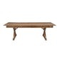 Antique Rustic |#| Solid Pine Farm Dining Table with X-Style Legs in Antique Rustic - 7' x 40inch