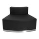 Black |#| 15 PC Black LeatherSoft Modular Reception Configuration w/Taut Back &Seat