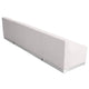 Melrose White |#| 3 PC White LeatherSoft Modular Reception Configuration w/Taut Back &Seat
