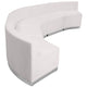 Melrose White |#| 5 PC White LeatherSoft Modular Reception Configuration w/Taut Back &Seat