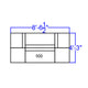 Black |#| 6 PC Black LeatherSoft Modular Reception Configuration w/Taut Back &Seat