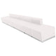 Melrose White |#| 6 PC White LeatherSoft Modular Reception Configuration w/Taut Back &Seat