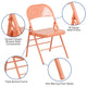 Sedona Coral |#| Sedona Coral Triple Braced & Double Hinged Metal Folding Chair - Event Chair
