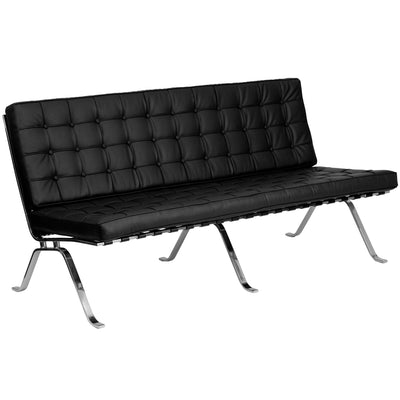 HERCULES Flash Series LeatherSoft Sofa with Curved Legs