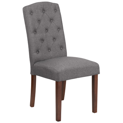 HERCULES Grove Park Series Diamond Patterned Button Tufted Parsons Chair