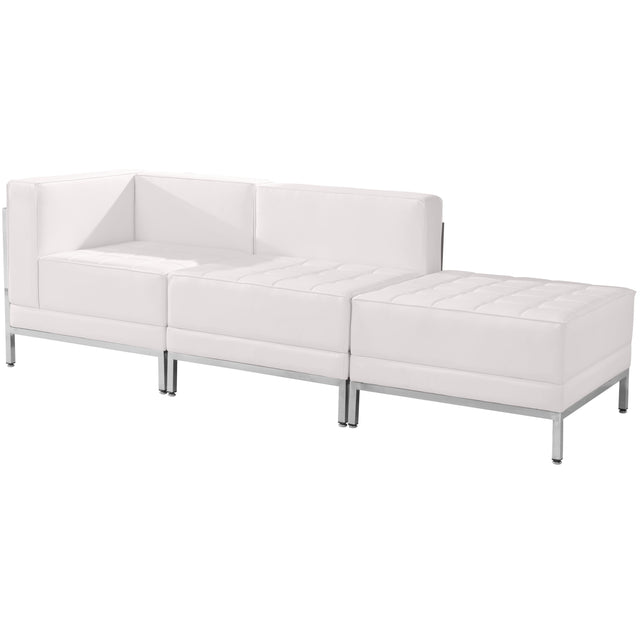 HERCULES Imagination Series LeatherSoft 3 Piece Chair & Ottoman Set - View 1