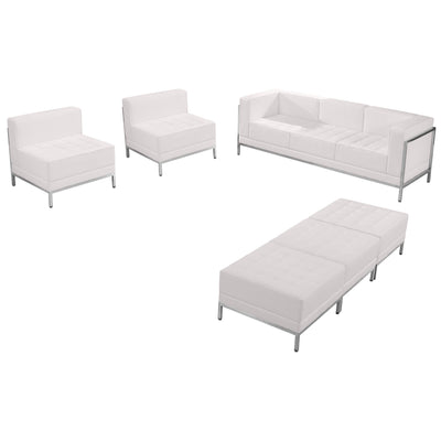 HERCULES Imagination Series LeatherSoft Sofa, Chair & Ottoman Set