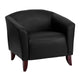 Black |#| Reception Set in Black with Cherry Wood Feet - Hospitality and Lounge Furniture