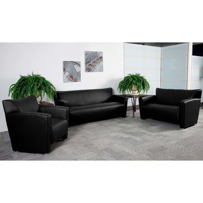 HERCULES Majesty Series LeatherSoft Loveseat with Extended Panel Arms - View 2