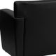 Black |#| Black LeatherSoft Loveseat w/ Extended Panel Arms - Reception & Lounge Seating