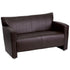 HERCULES Majesty Series LeatherSoft Loveseat with Extended Panel Arms