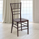 Mahogany |#| Mahogany Resin Stackable Chiavari Chair - Banquet and Event Furniture