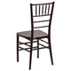 Mahogany |#| Mahogany Resin Stackable Chiavari Chair - Banquet and Event Furniture