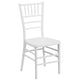 White |#| Matte White Resin Stacking Chiavari Event Chair