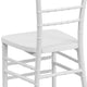 White |#| Matte White Resin Stacking Chiavari Event Chair