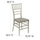 Champagne |#| Champagne Resin Stacking Chiavari Chair - Hospitality and Event Seating