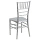 Silver |#| Silver Resin Stackable Chiavari Chair - Banquet and Event Furniture