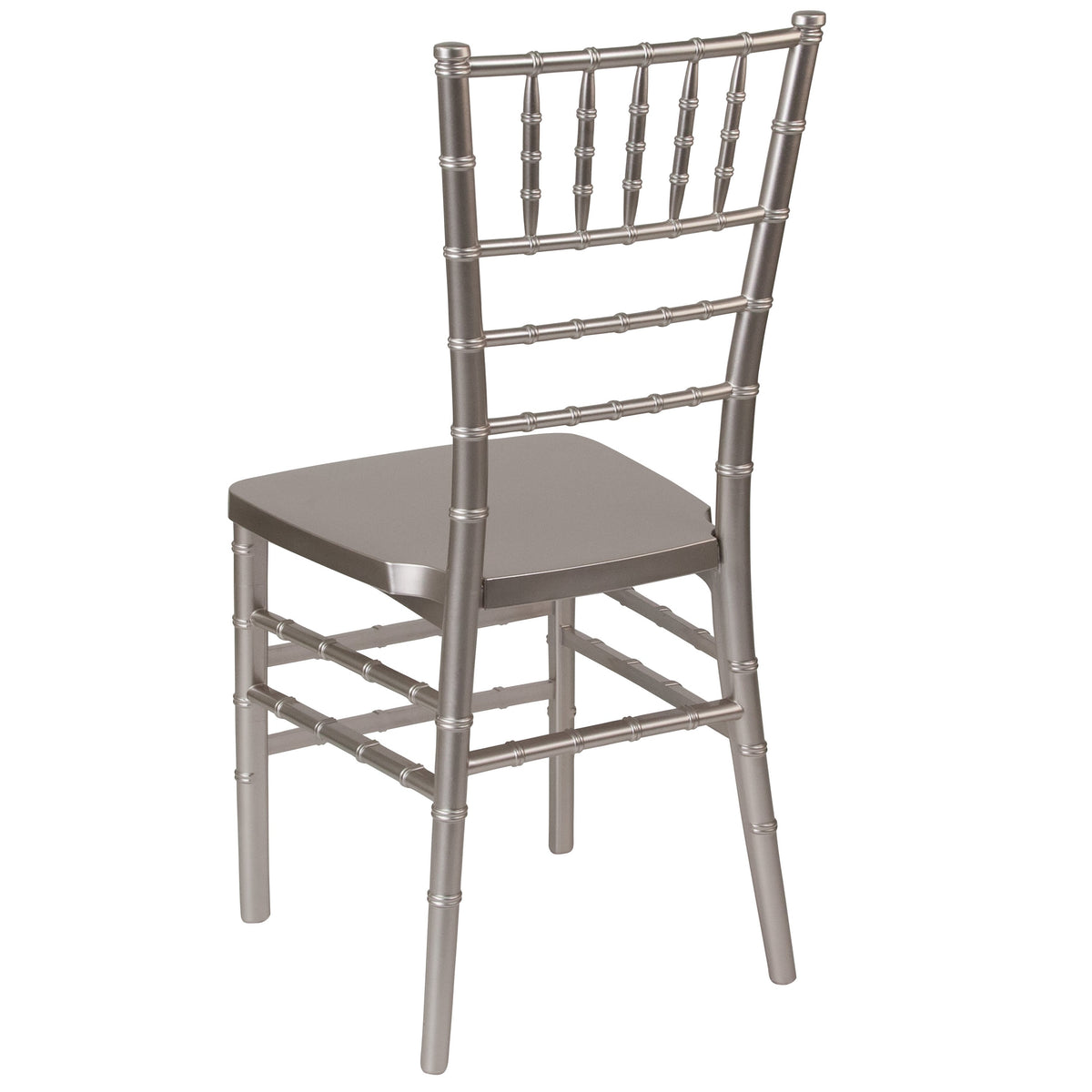 Pewter |#| Pewter Resin Stackable Chiavari Chair - Banquet and Event Furniture