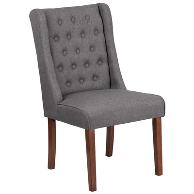 HERCULES Preston Series Tufted Parsons Chair with Side Panel Detail