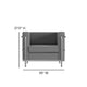 Gray |#| Gray LeatherSoft Reception Set with Double Bar Encasing Frame