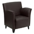 HERCULES Roman Series LeatherSoft Lounge Chair with Flared Arms