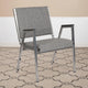 Gray Fabric |#| 1000 lb. Rated Gray Antimicrobial Fabric Bariatric Medical Reception Arm Chair