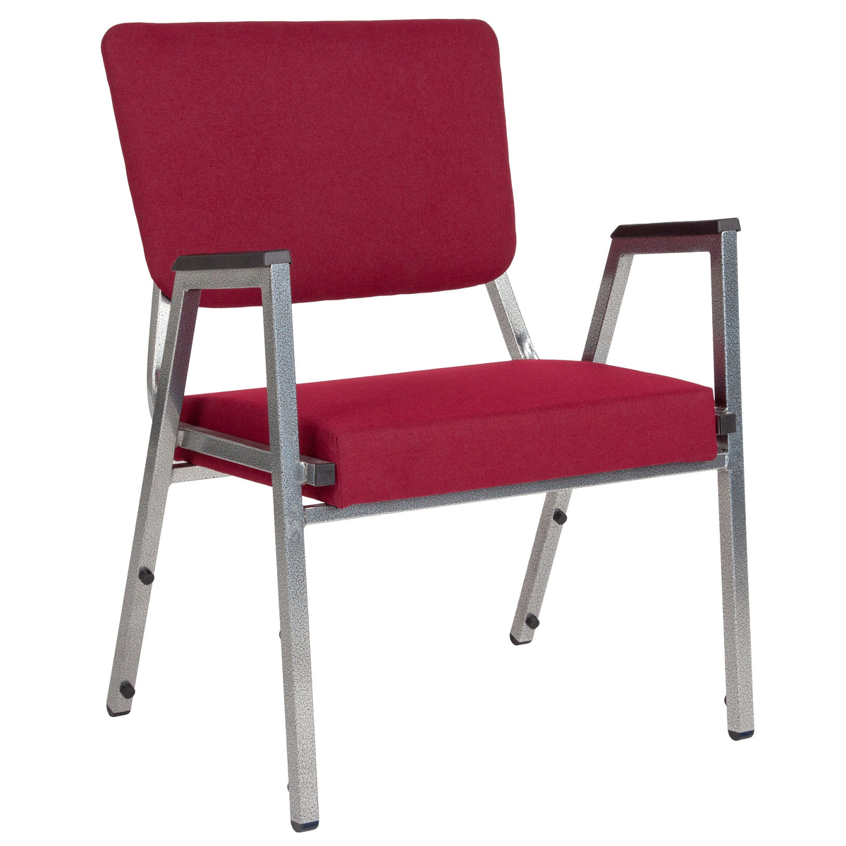 Burgundy Fabric |#| 1000 lb. Rated Burg Antimicrobial Fabric Bariatric Medical Reception Arm Chair