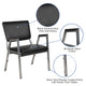 Black Vinyl |#| 1000 lb. Rated Black Antimicrobial Vinyl Bariatric Medical Reception Arm Chair