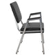 Black Vinyl |#| 1000 lb. Rated Black Antimicrobial Vinyl Bariatric Medical Reception Arm Chair