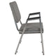 Gray Fabric |#| 1000 lb. Rated Gray Antimicrobial Fabric Bariatric Medical Reception Arm Chair