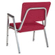 Burgundy Fabric |#| 1000 lb. Rated Burg Antimicrobial Fabric Bariatric Medical Reception Arm Chair