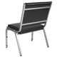 Black Vinyl |#| 1000 lb. Rated Black Antimicrobial Vinyl Bariatric Medical Reception Chair