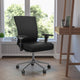 Black LeatherSoft |#| Intensive Use 300 lb. Rated Mid-Back Black LeatherSoft Multifunction Chair